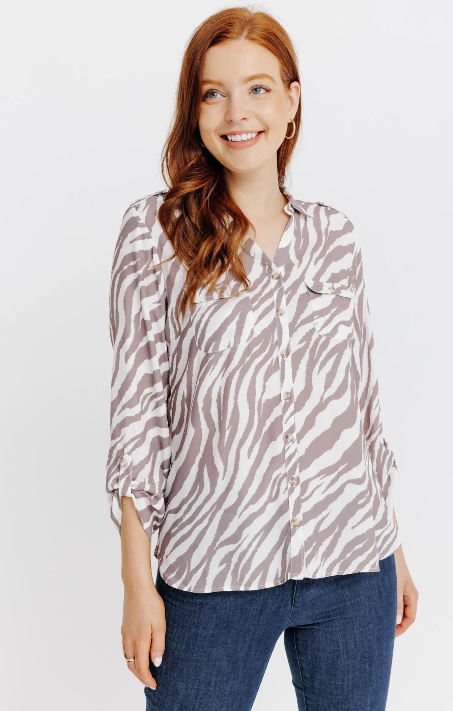 Chemise imprimée animal -