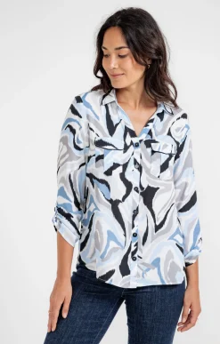 Chemise imprimée animalier -