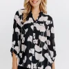 Chemise imprimée feuillage -