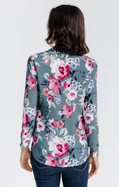Chemise imprimée fleurie -