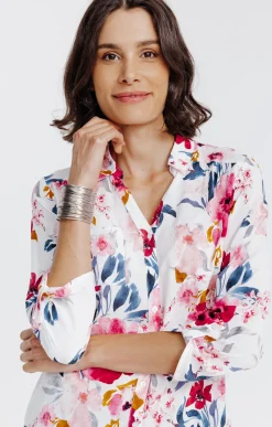 Chemise imprimée fleurie -
