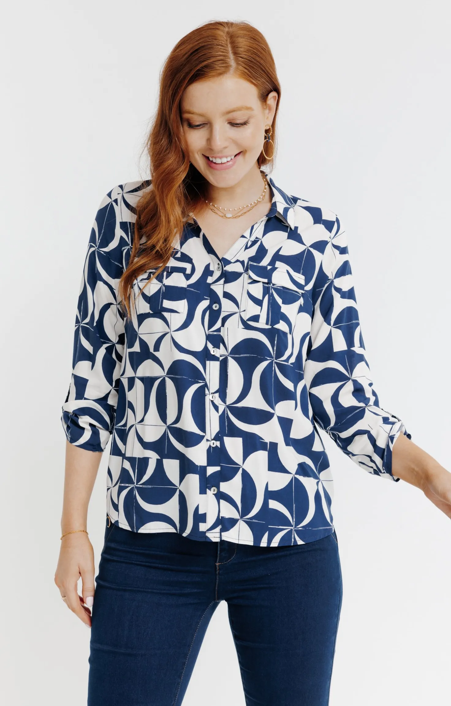Chemise imprimée graphique -