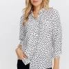 Chemise imprimée petits pois -