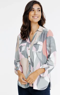 CHEMISE IMPRIMEE BOUTONNEE -