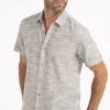 Chemise manches courtes en gaz de coton -