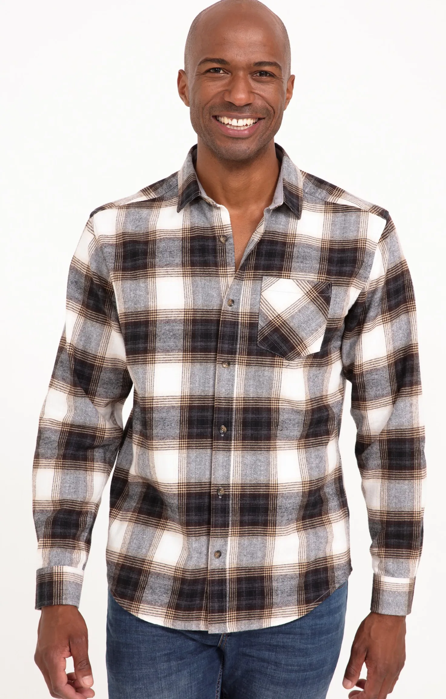 Chemise manches longue BROWN -