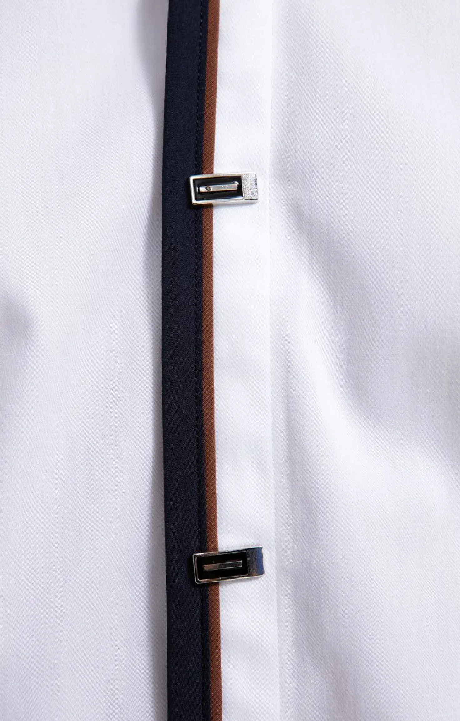 Chemise manches longue en satin -