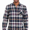 Chemise manches longues à carreaux -