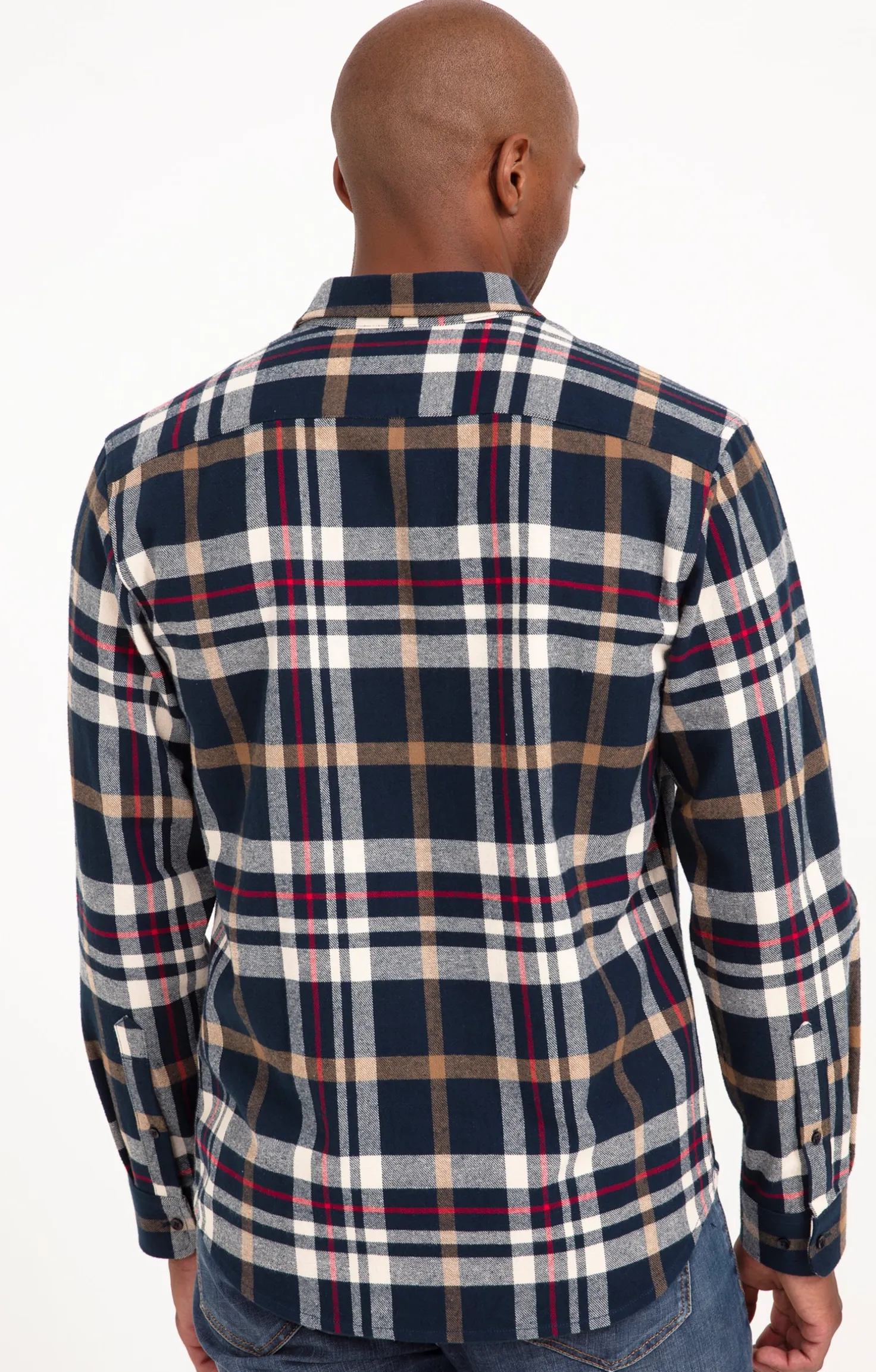 Chemise manches longues à carreaux -