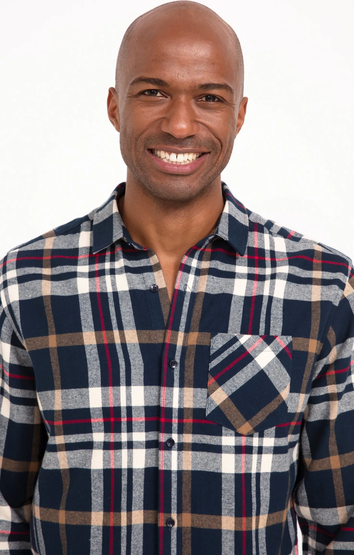 Chemise manches longues à carreaux -