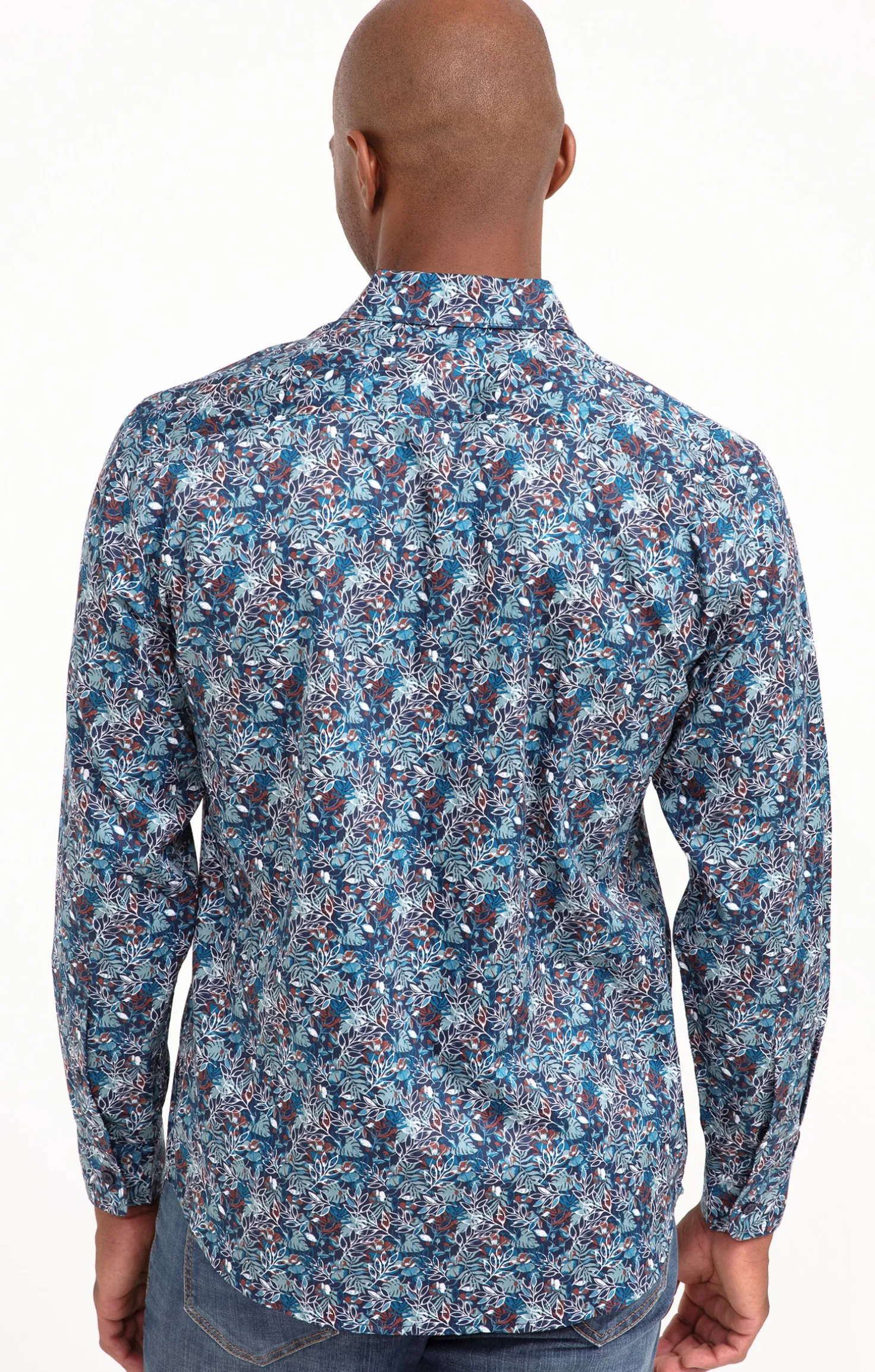 Chemise manches longues PETROLE NAVY -