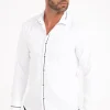 Chemise manches longues unie -