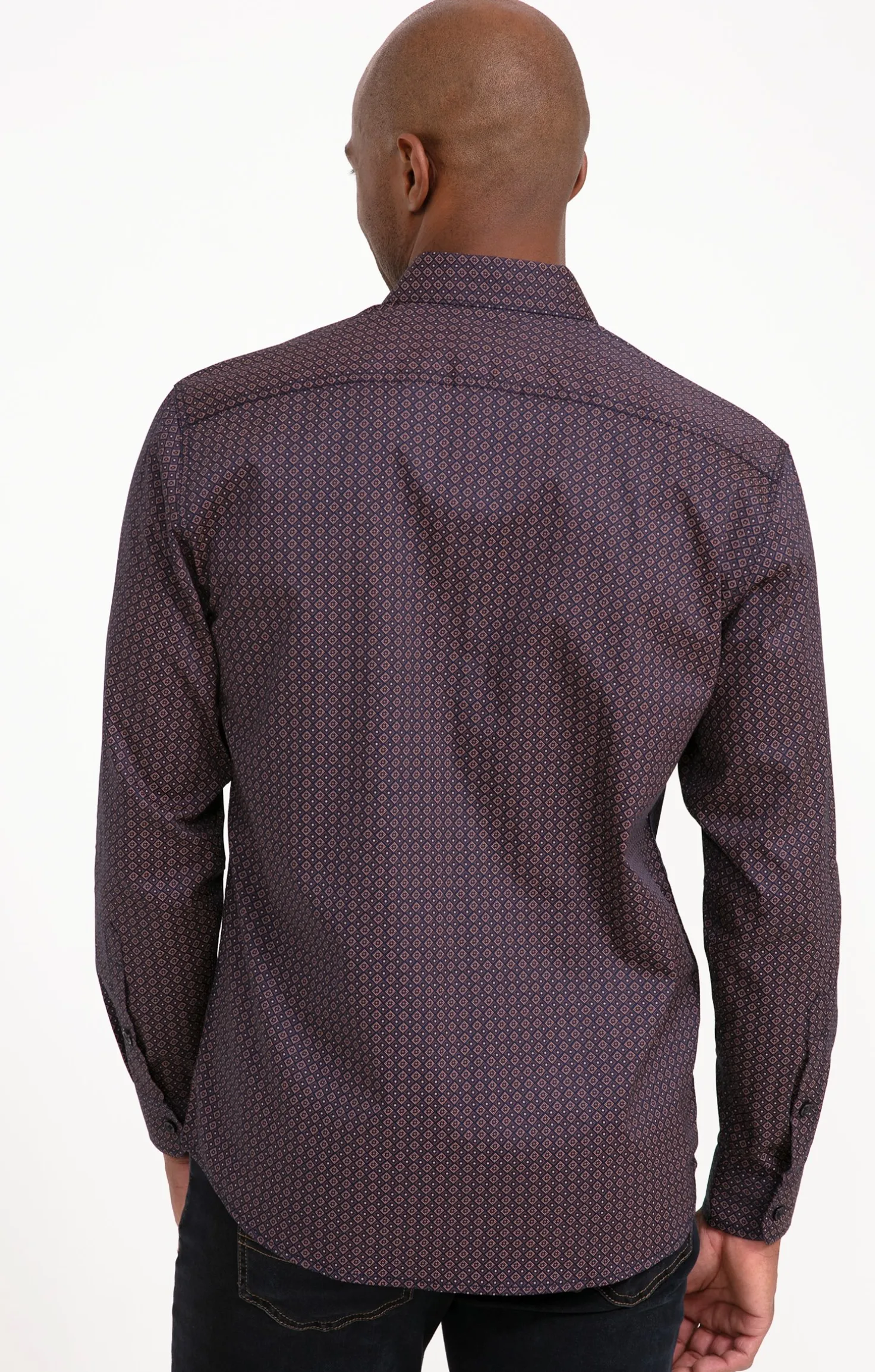 Chemise manches longues YORK Brique -