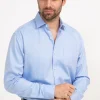 CHEMISE VILLE CHEVRON BLUE CONFORT -