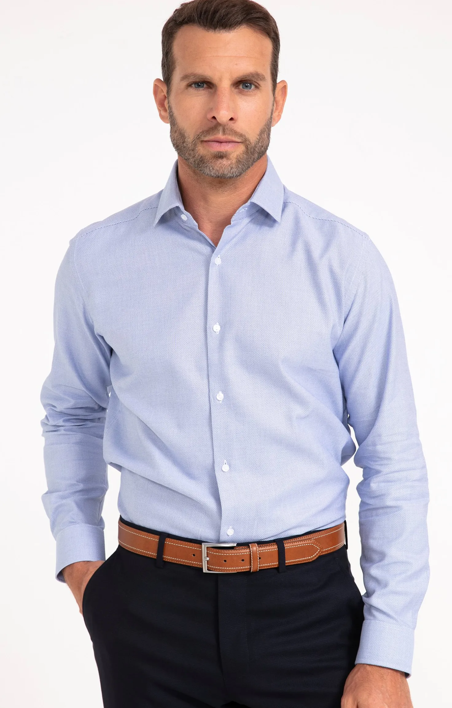 CHEMISE VILLE NAVYNET REGULAR -