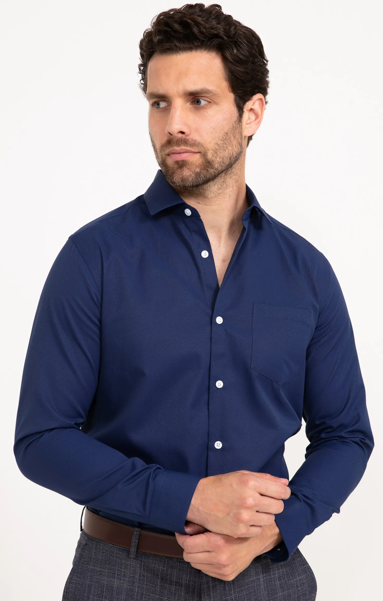 CHEMISE VILLE SHINYLOS AJUSTÉE -