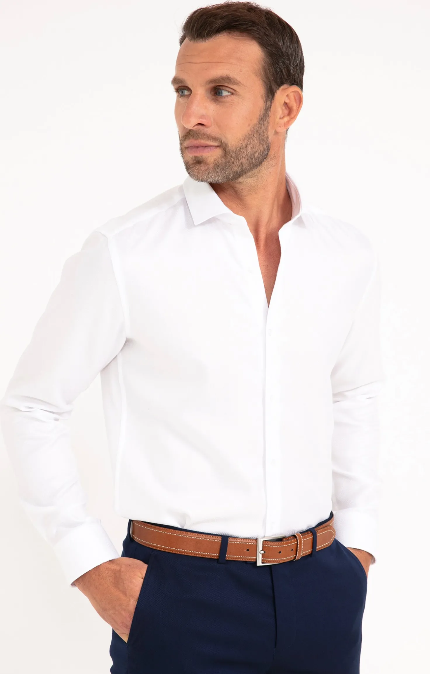 CHEMISE VILLE WHITEYE AJUSTÉE -