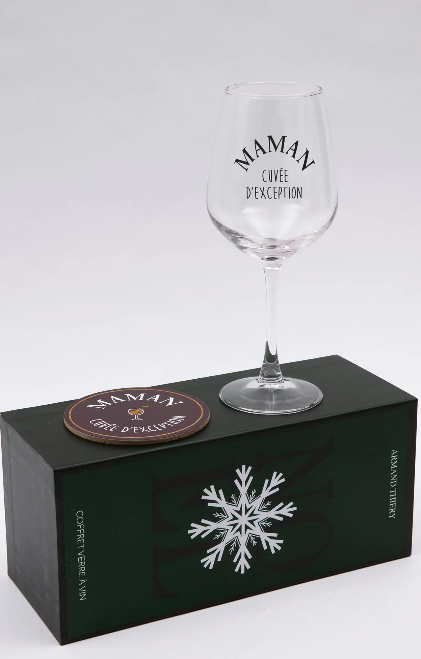 Coffret verre et sous-verre Maman -