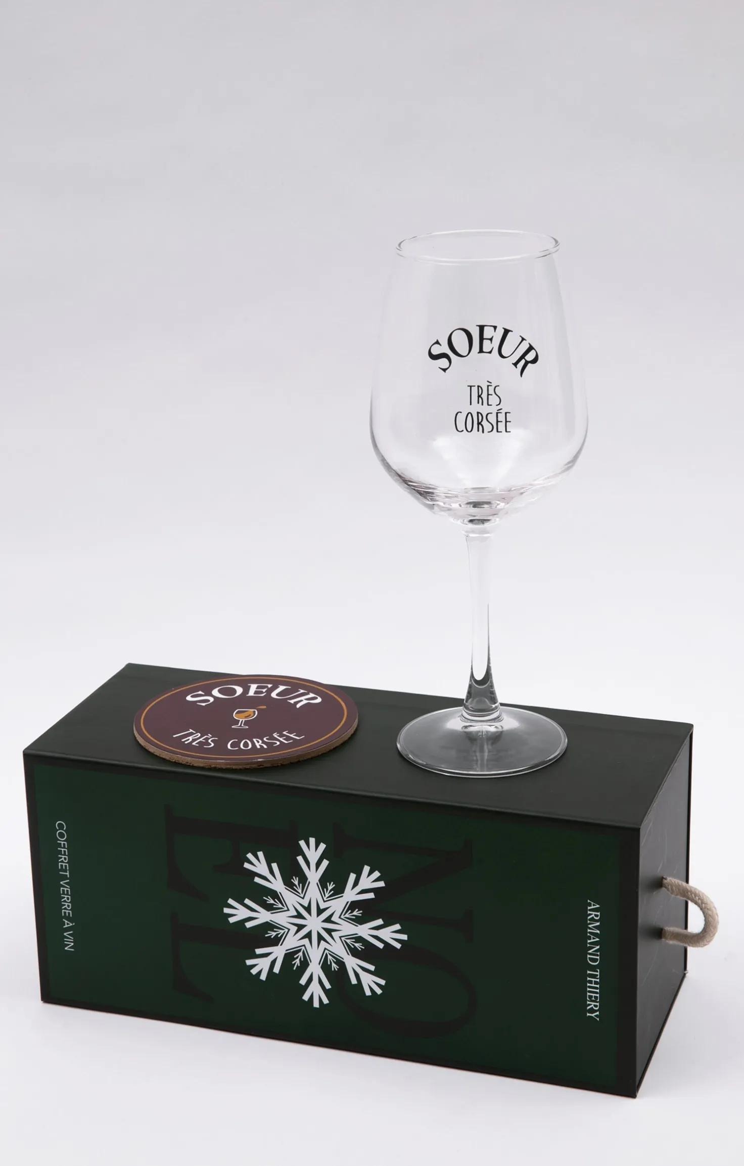 Coffret verre et sous-verre Soeur -