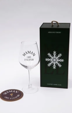 Coffret verre et sous-verre Maman -