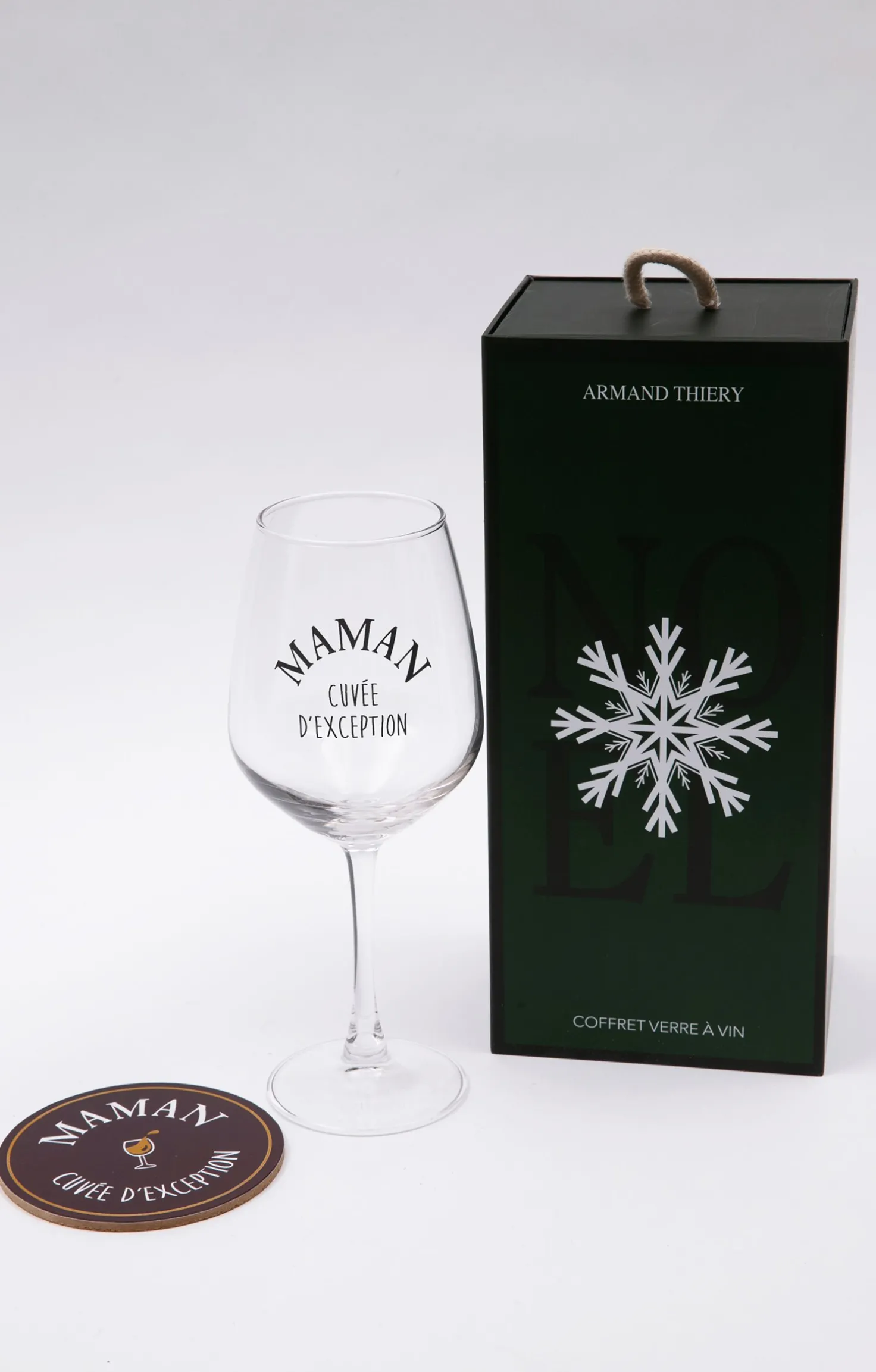 Coffret verre et sous-verre Maman -