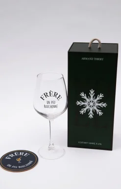 Coffret verre et sous-verre Frère -