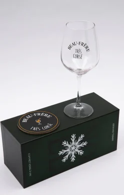 Coffret verre et sous-verre Beau-Frère -