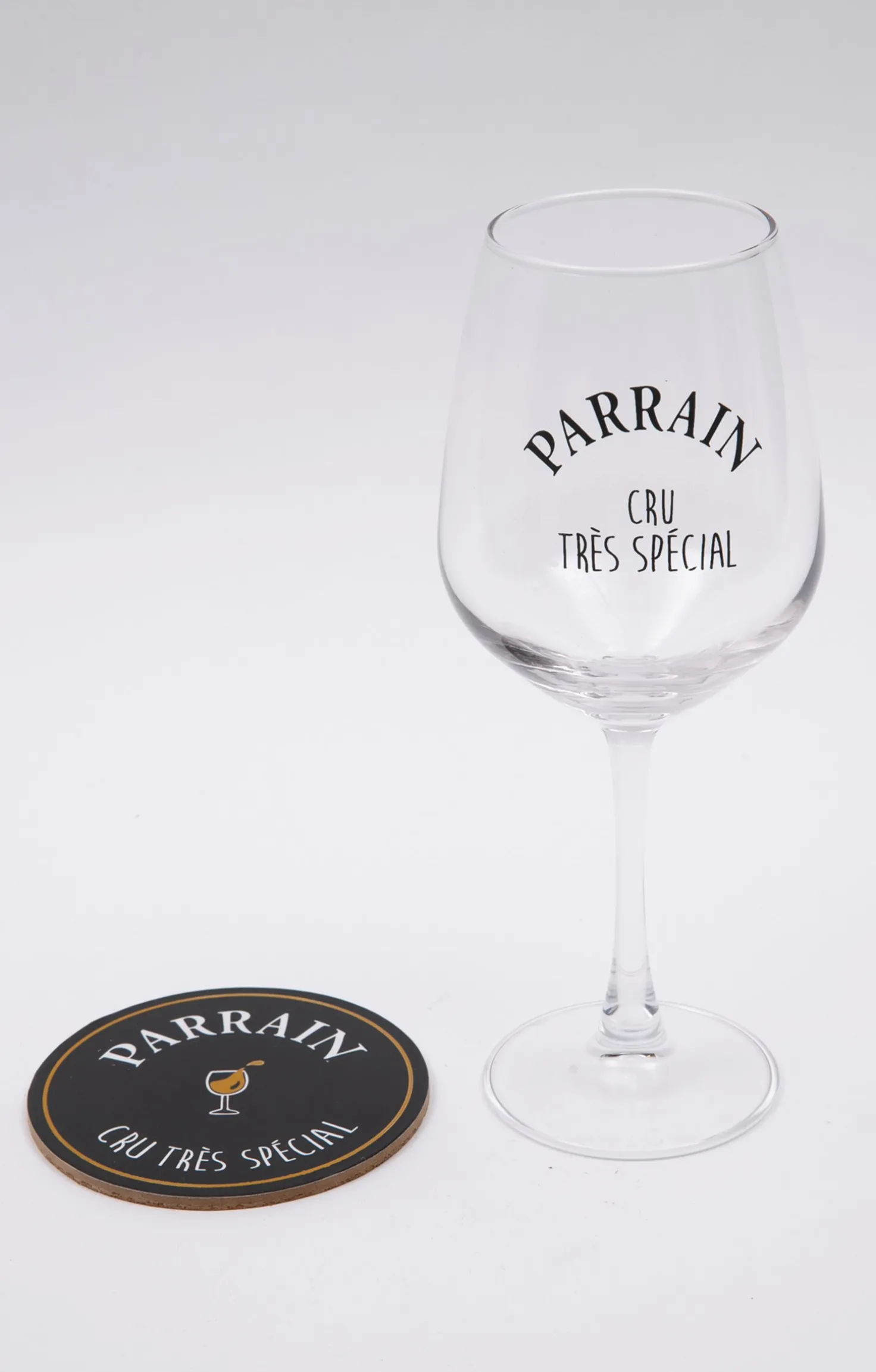 Coffret verre et sous-verre Parrain -