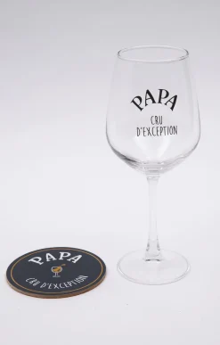 Coffret verre et sous-verre Papa -