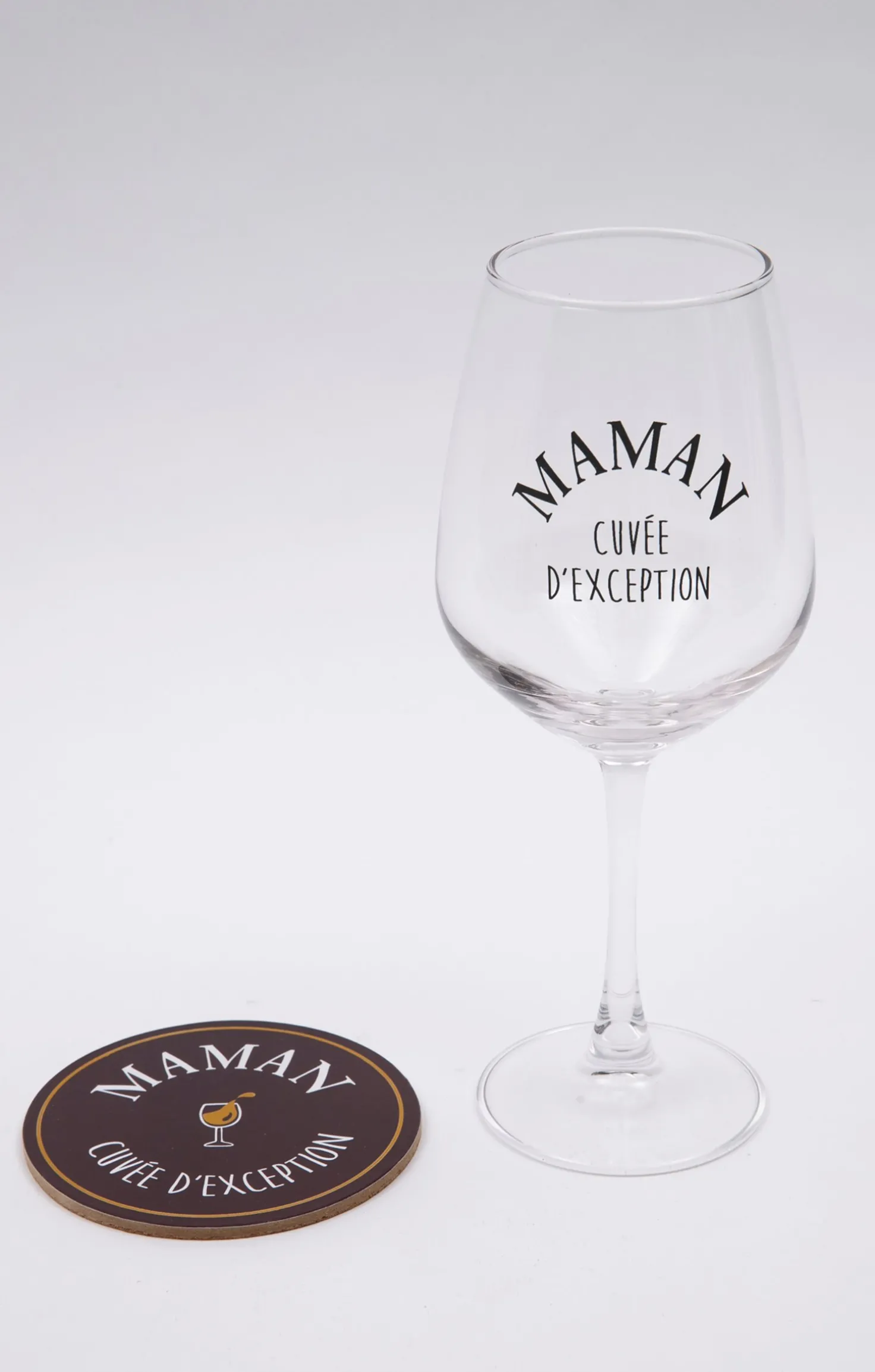 Coffret verre et sous-verre Maman -