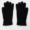 Gants tricot noir -