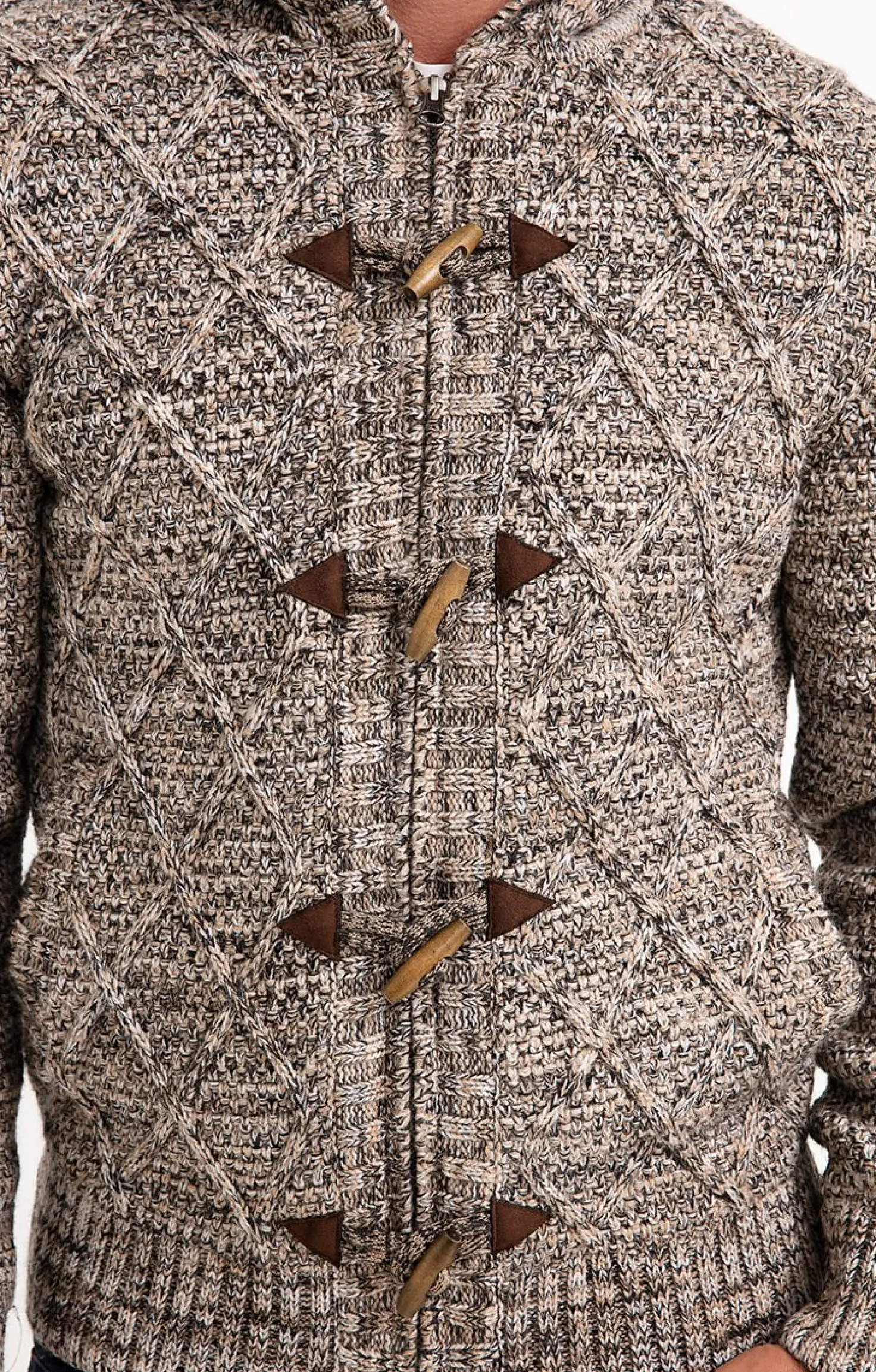 Gilet doublé sherpa avec capuche -