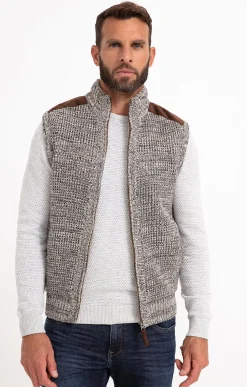 Gilet sans manche doublé sherpa -
