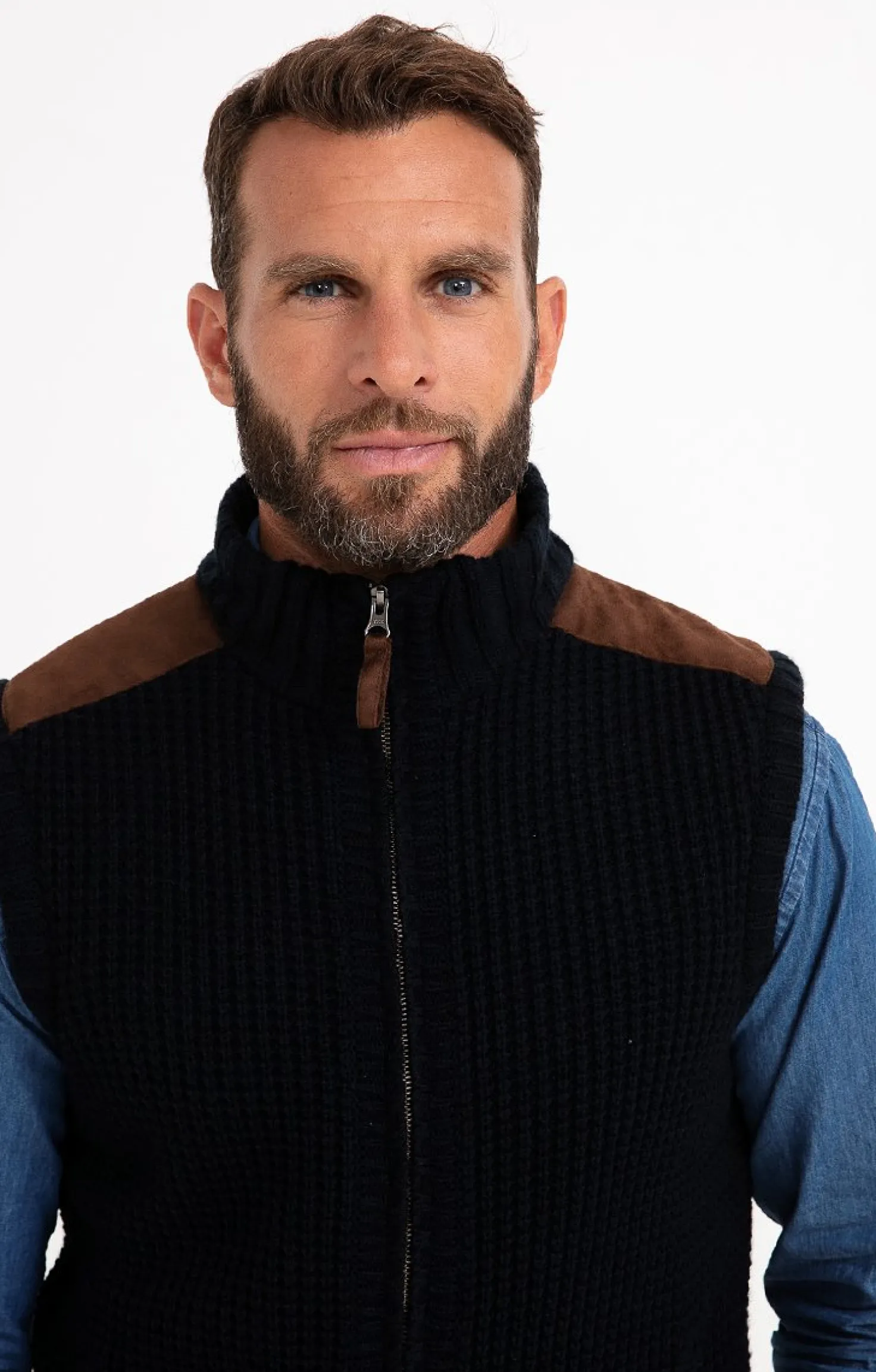 Gilet sans manche doublé sherpa -