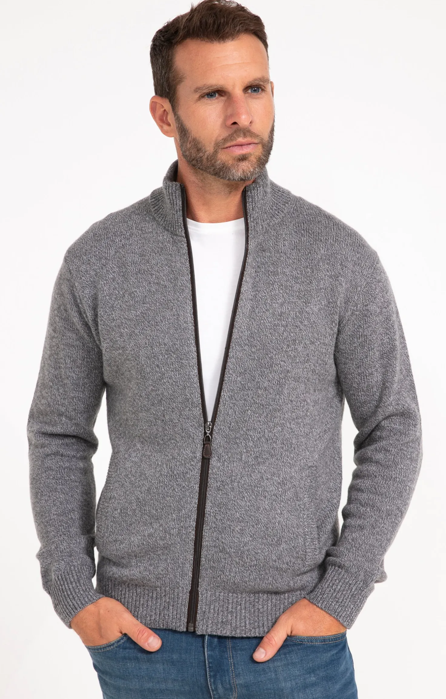 Gilet uni en laine -