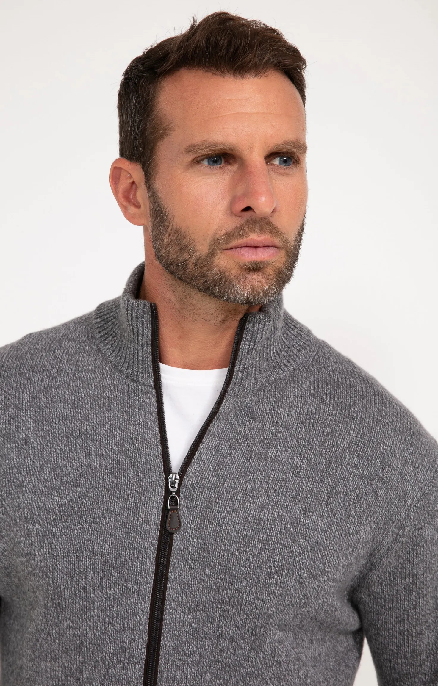 Gilet uni en laine -