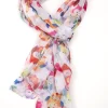 Grand foulard léger motif hibou -