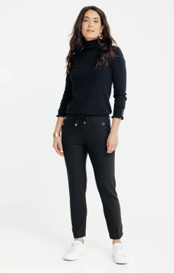 Jogging fluide détail bouton -