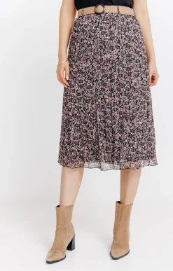 JUPE LONGUE DOUBLEE AVEC CEINTURE -