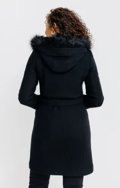 LONG MANTEAU A CEINTURE -