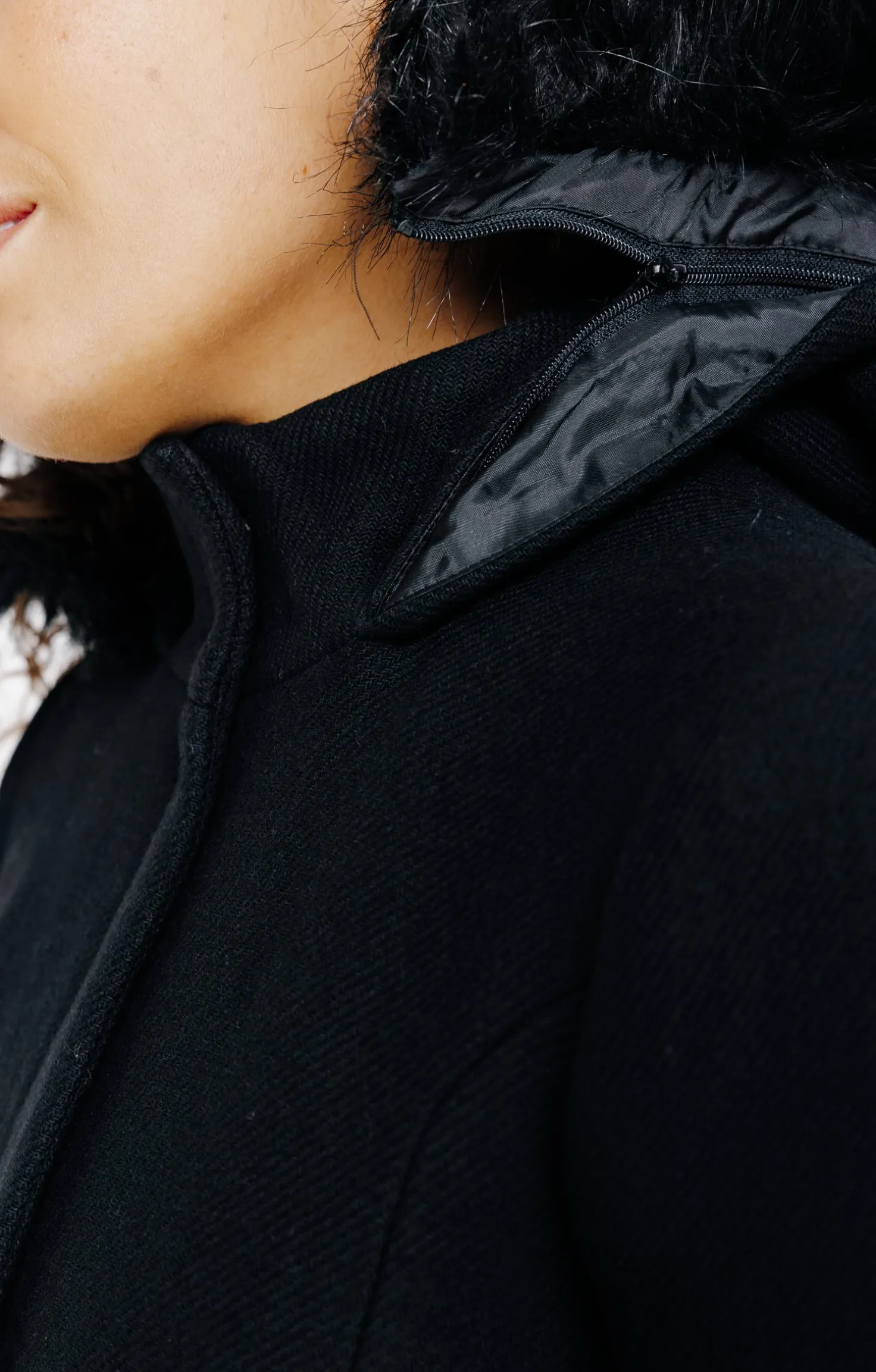 LONG MANTEAU A CEINTURE -