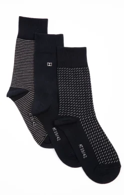 Lot de 3 paires de chaussettes TRAIT FIN -