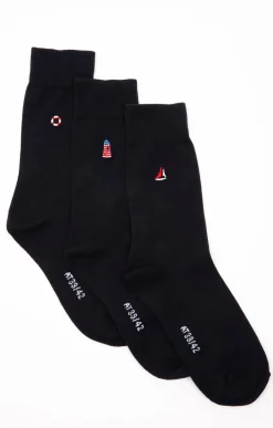Lot de 3 paires de chaussettes Nautic -