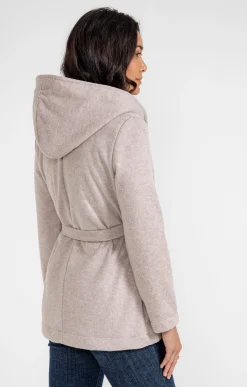Manteau avec ceinture à nouer -