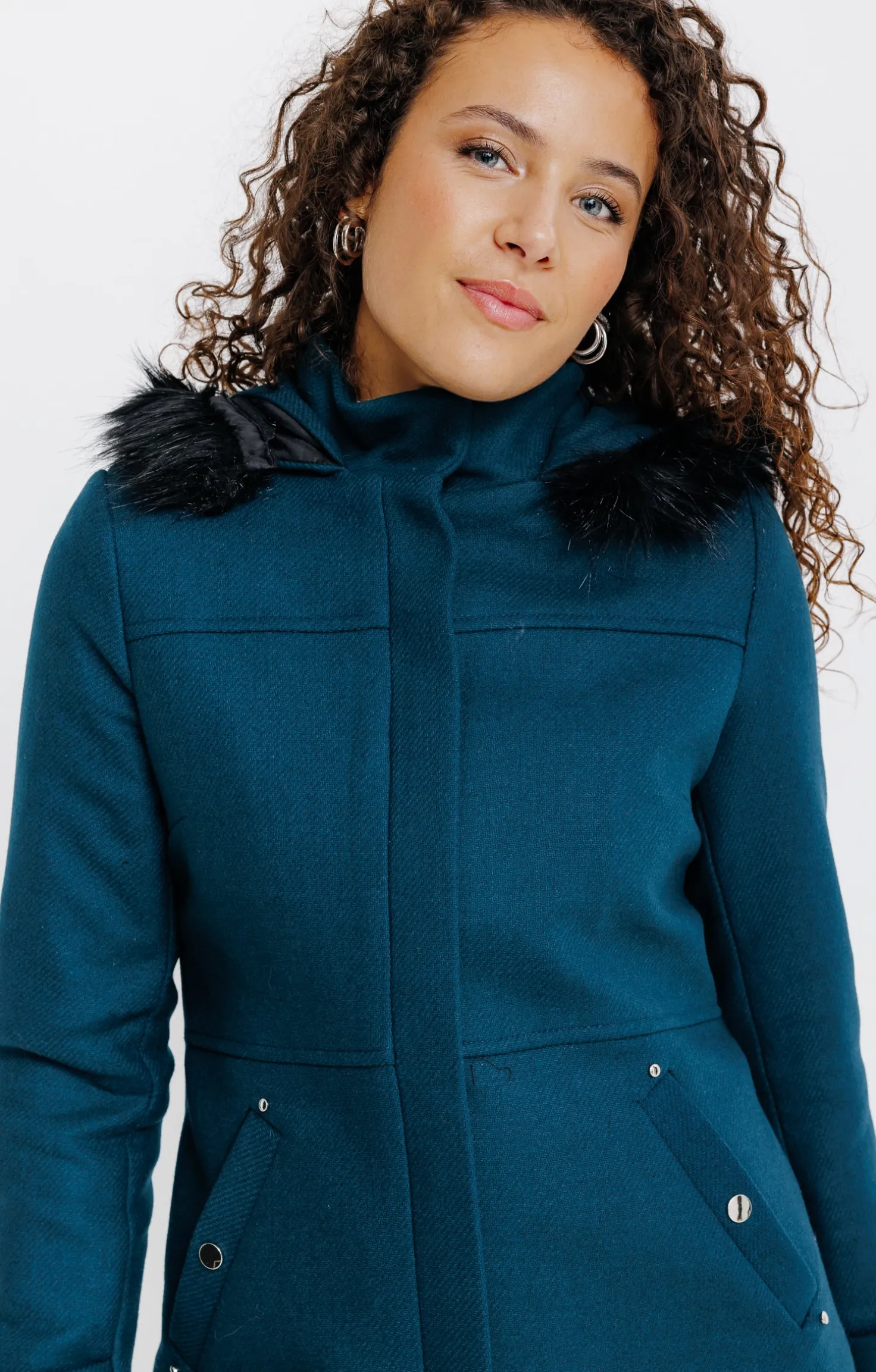 Manteau col montant -
