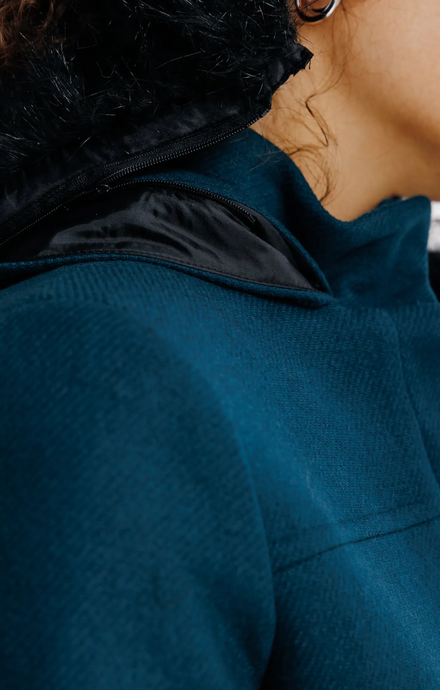 Manteau col montant -