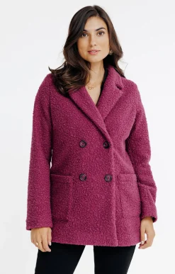 Manteau court col tailleur -