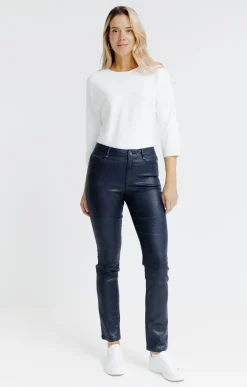 Pantalon aspect irisé -