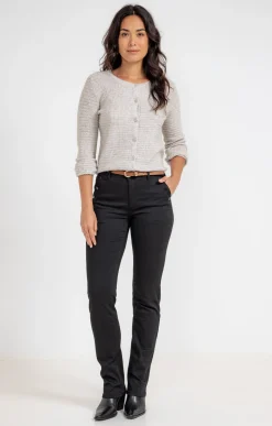 Pantalon avec modal détail boutons pont -