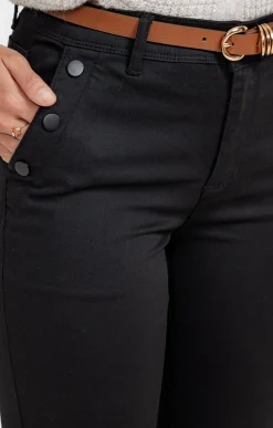 Pantalon avec modal détail boutons pont -